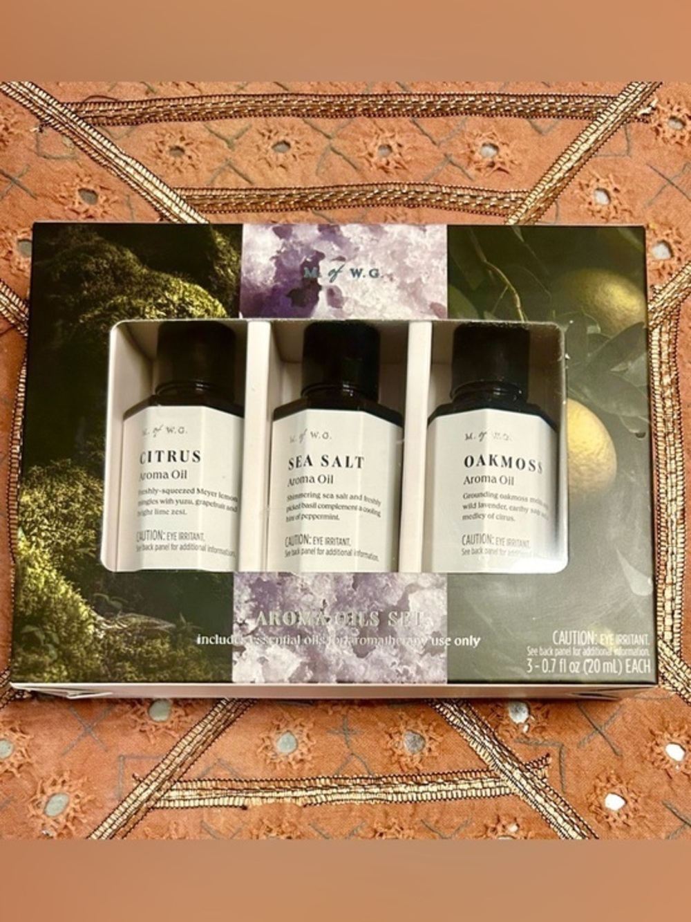 Makers of Wax Goods Aroma Oils Set Citrus, Sea Salt, and Oakmoss